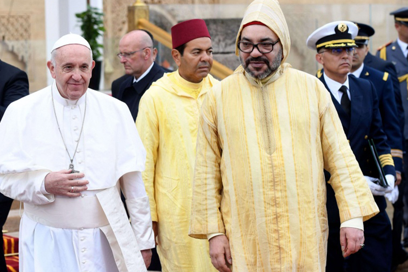 قداسة البابا فرانسيس يهنئ جلالة الملك محمد السادس بمناسبة عيد