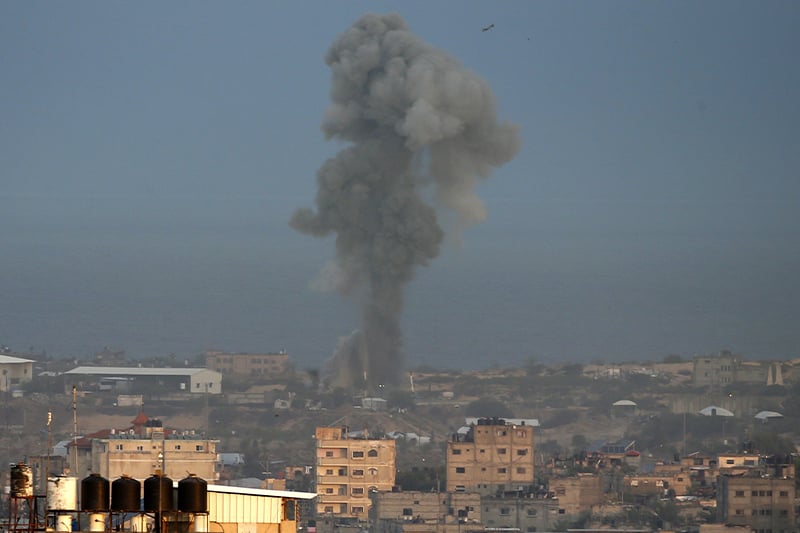  الجيش الإسرائيلي ينفذ ضربات على غزة