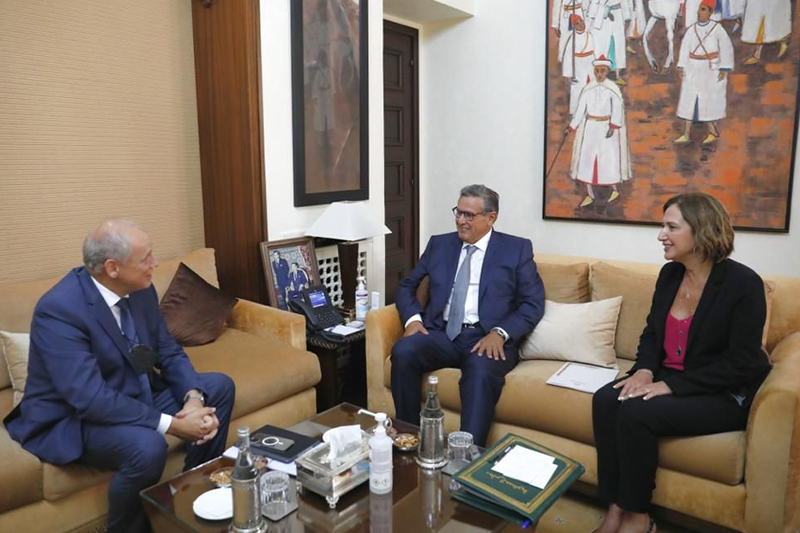  السيد عزيز أخنوش يتباحث مع رئيس مجموعة TUI الألمانية بالرباط