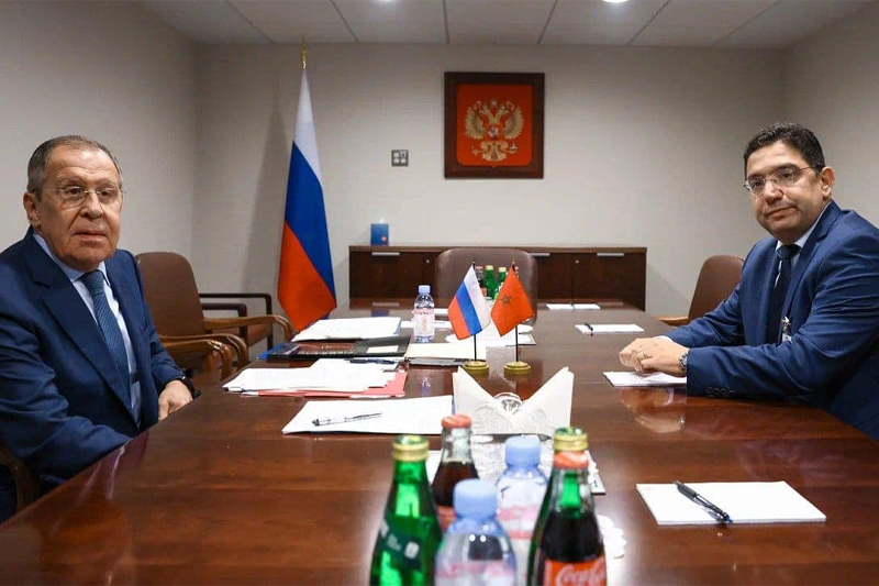 السيد ناصر بوريطة يتباحث في نيويورك مع وزير الخارجية الروسي سيرغي لافروف