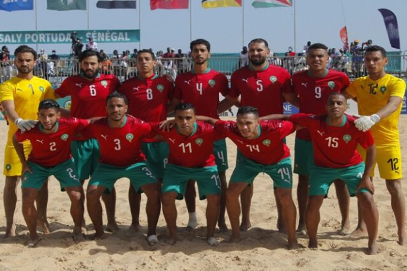 المنتخب المغربي لكرة القدم الشاطئية يفوز على فريق أبي إل إن السنغالي