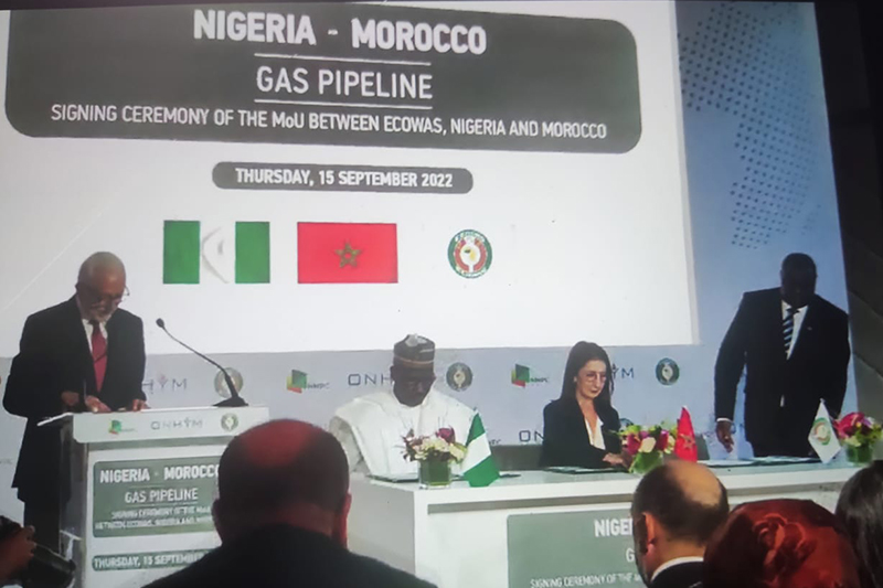 توقيع مذكرة تفاهم بخصوص أنبوب الغاز النيجيري المغربي