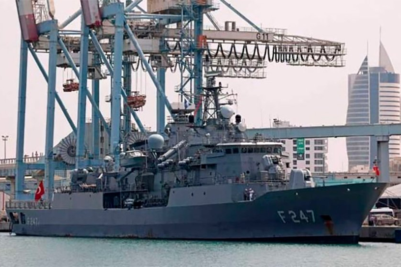  وصول أول سفينة حربية تركية إلى إسرائيل منذ أكثر من عقد