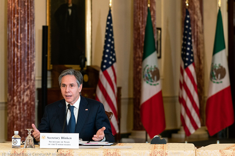  وزير الخارجية الأمريكي يقوم بزيارة إلى المكسيك