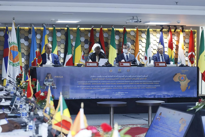 انطلاق أشغال الاجتماع الإفريقي السادس للمدراء العامين ومدراء الحماية المدنية