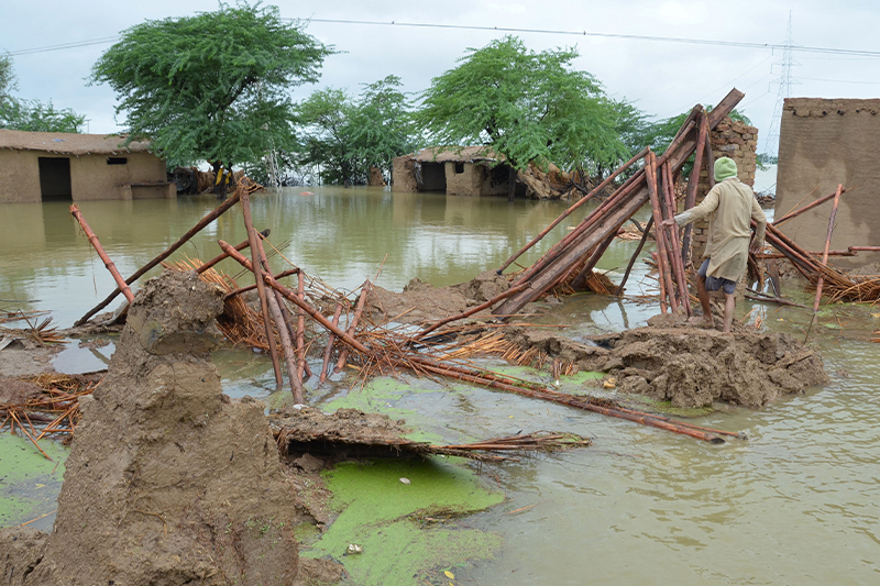  مصرع 36 شخصاً بسبب الفيضانات في باكستان