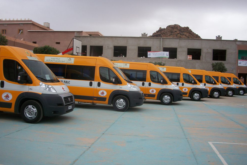  توزيع 10 حافلات للنقل المدرسي بإقليم الحسيمة