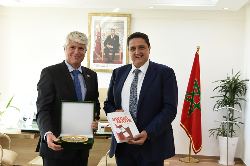  رئيس مجلس جهة طنجة تطوان يتباحث مع السفير السويسري بالمغرب