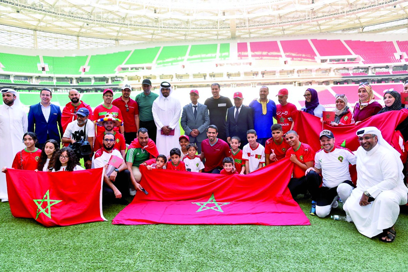  قطر تنظم فعالية خاصة بقادة مشجعي المنتخب المغربي لكرة القدم