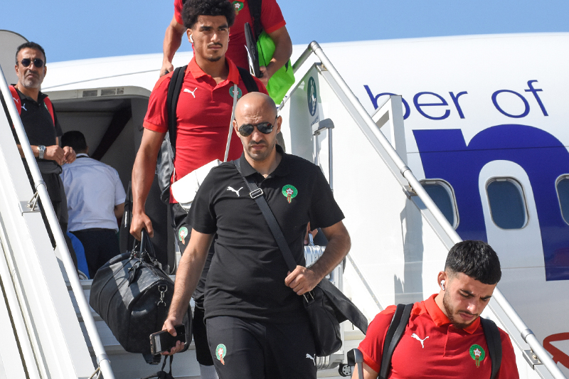  المنتخب المغربي يصل إلى إسبانيا استعدادا لمواجهة الشيلي والبارغواي