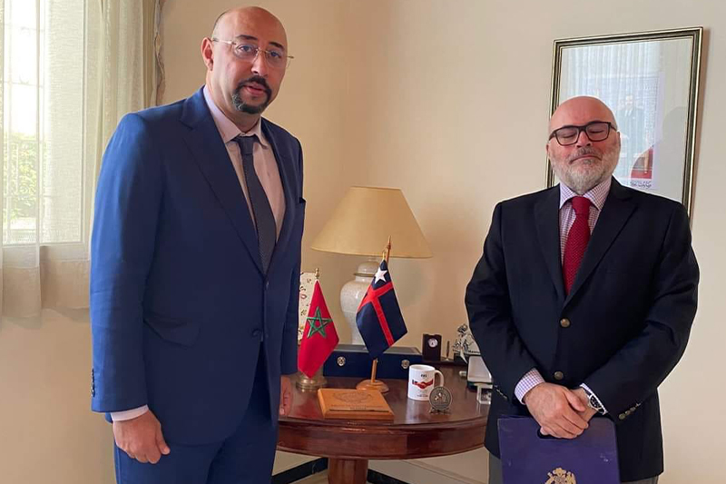  تعزيز العلاقات محور اجتماع عمدة طنجة وسفير الشيلي بالمغرب