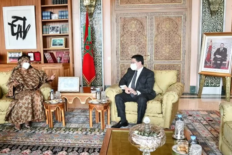  السيد ناصر بوريطة يتباحث مع وزيرة الشؤون الخارجية السنغالية
