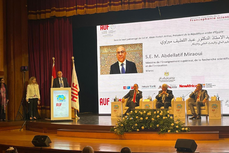 الأسبوع العالمي للفرنكوفونية العلمية‎ : السيد ميراوي يشارك بالقاهرة في أشغال المنتدى