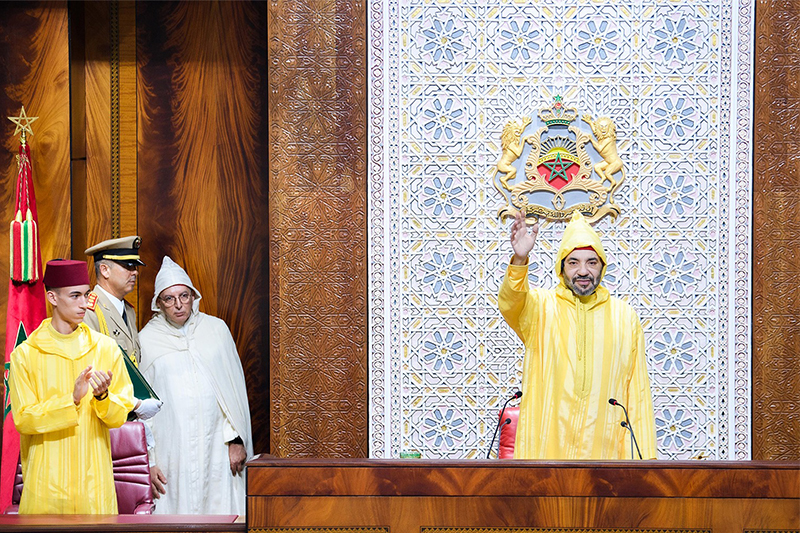  خطاب جلالة الملك في افتتاح السنة التشريعية : خارطة طريق لمواجهة رهانات الظرفية الراهنة