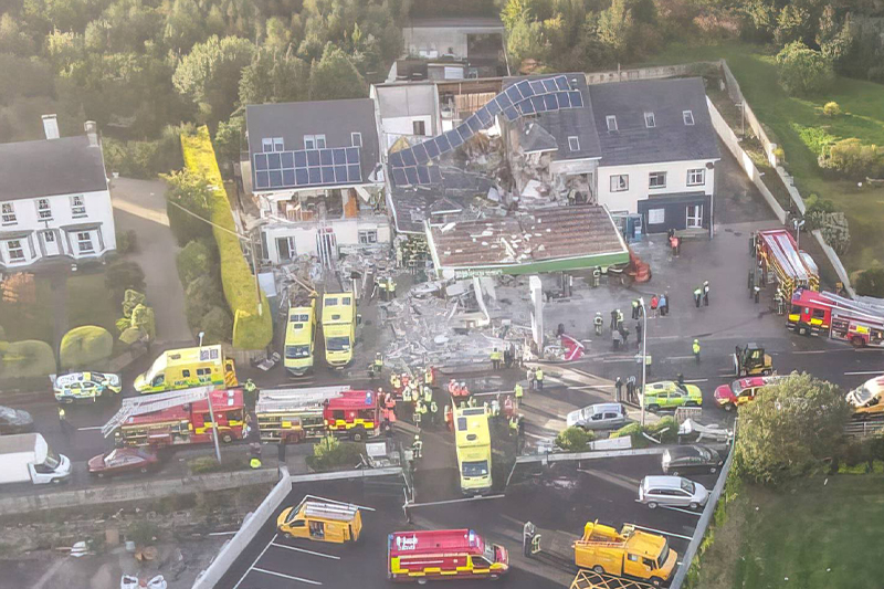  مصرع 7 أشخاص في انفجار بمحطة للوقود في كاونتي دونيغال بأيرلندا