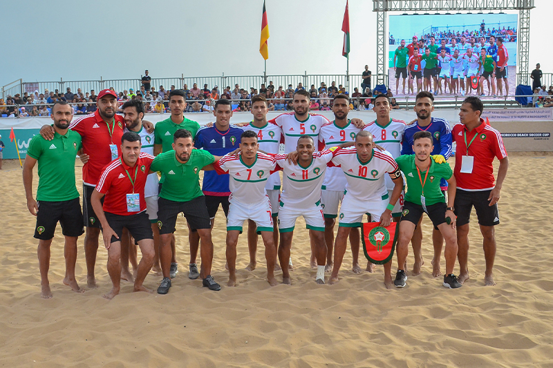  المنتخب المغربي لكرة القدم الشاطئية يفوز على نظيره الموزمبيقي