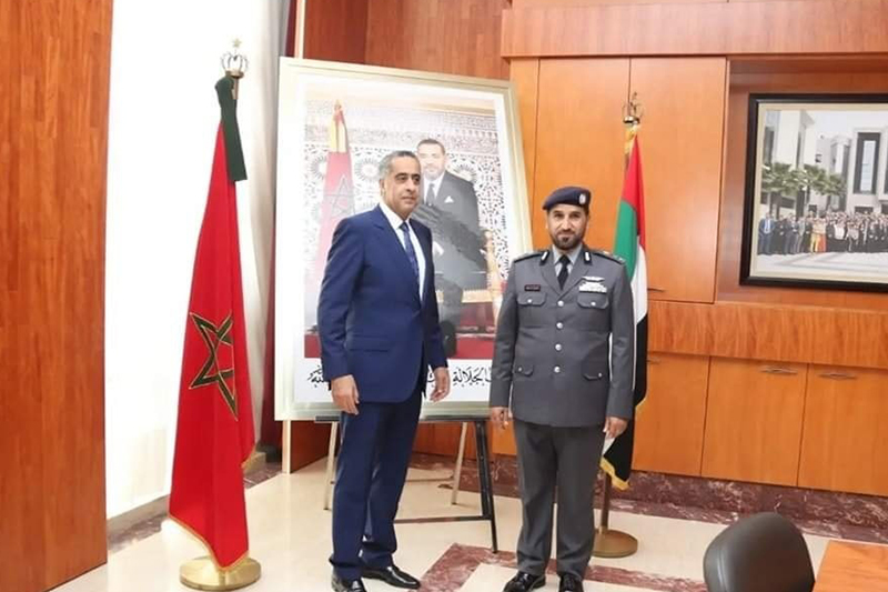 السيد عبد اللطيف حموشي يستقبل القائد العام لشرطة أبوظبي بدولة