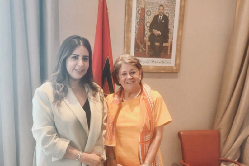  السيدة نادية بوعيدة تتباحث مع مقررة لجنة الشؤون السياسية والديمقراطية بالجمعية البرلمانية الأوروبية