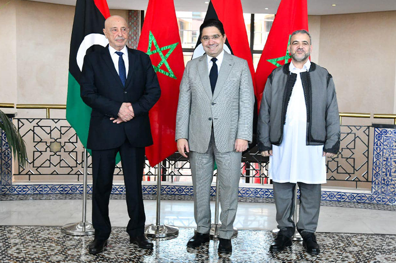  السيد ناصر بوريطة يستقبل رئيس المجلس الأعلى للدولة ورئيس مجلس النواب الليبي