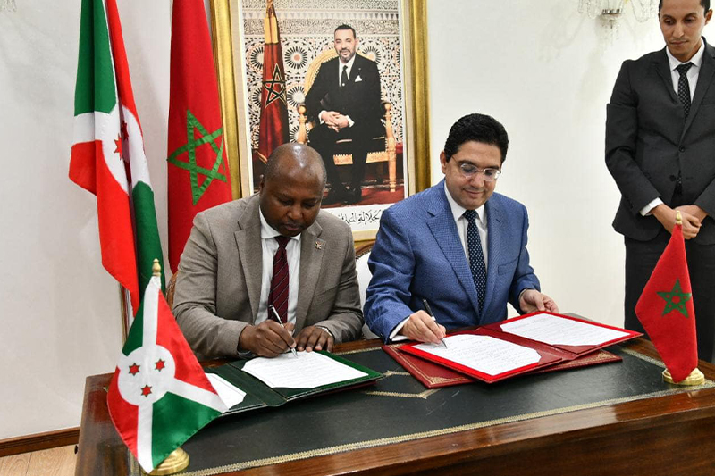  السيد ناصر بوريطة يوقع اتفاقيتي شراكة مع وزير الشؤون الخارجية والتعاون الإنمائي البوروندي