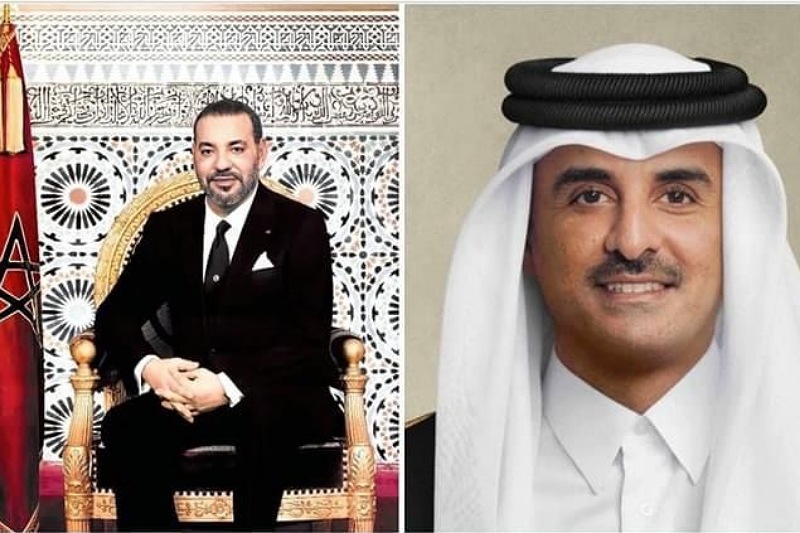  جلالة الملك محمد السادس يهنئ أمير قطر على حسن تنظيم المونديال