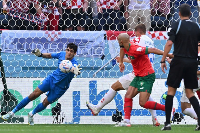 مباراة المغرب وكرواتيا .. أخطاء هجومية ودفاع مغربي قوي