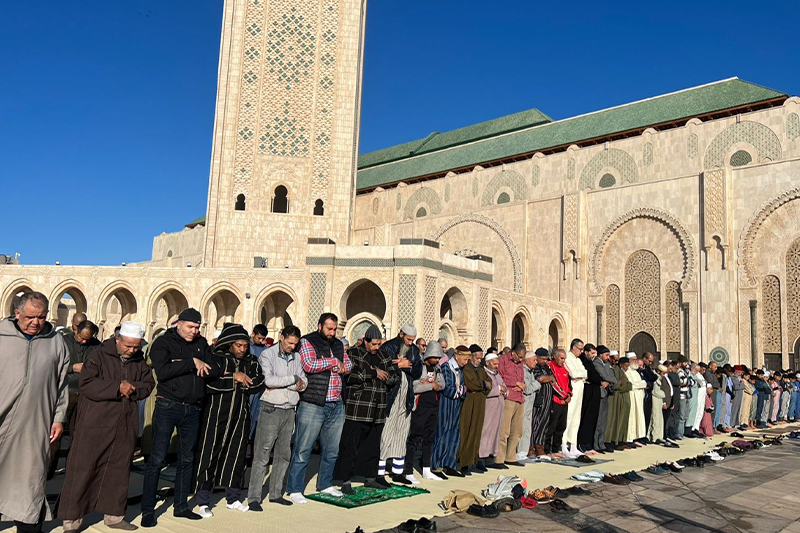 إقامة صلاة الاستسقاء بالمصليات والمساجد الجامعة بمختلف جهات المغرب