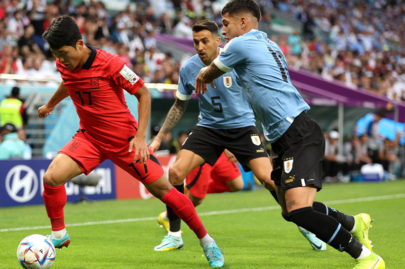  مباراة كوريا الجنوبية والأوروغواي تنتهي على وقع التعادل السلبي