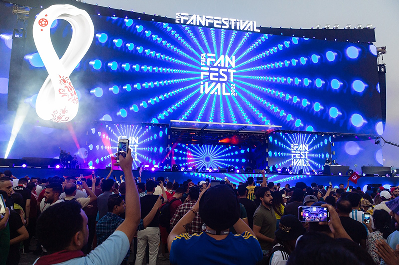  أكثر من 40 ألف شخص في افتتاح مهرجان الفيفا للمشجعين بالدوحة