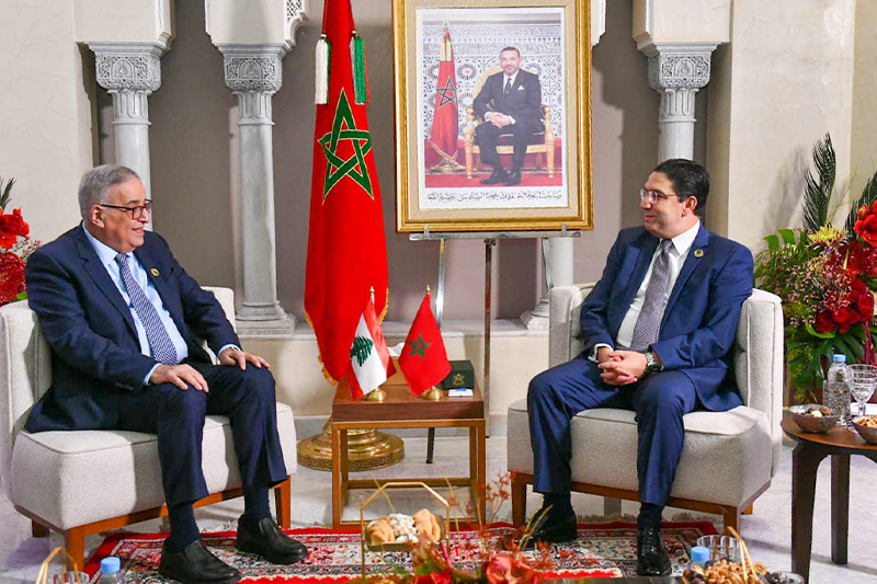  وزير الخارجية اللبناني يؤكد دعم بلاده لسيادة المغرب ووحدة أراضيه