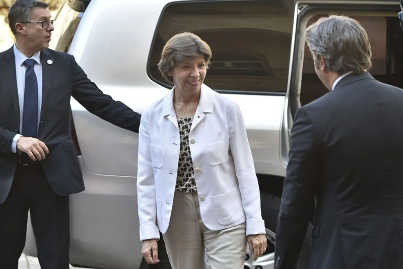  وزيرة الخارجية الفرنسية كاثرين كولونا تصل إلى الرباط