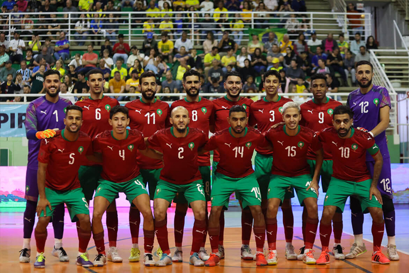  المنتخب المغربي لكرة القدم داخل القاعة يفوز وديا على نظيره اللاتفي