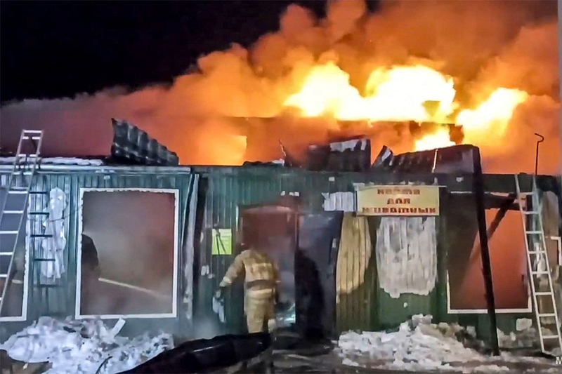  مقتل 22 شخصا بسبب حريق في مركز خاص بالمسنين في سيبيريا