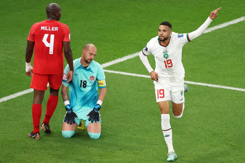  الشوط الأول .. المنتخب المغربي يتغلب على نظيره الكندي بهدفين لواحد
