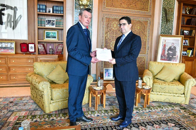 سفير أوكرانيا يقدم أوراق اعتماده في المغرب