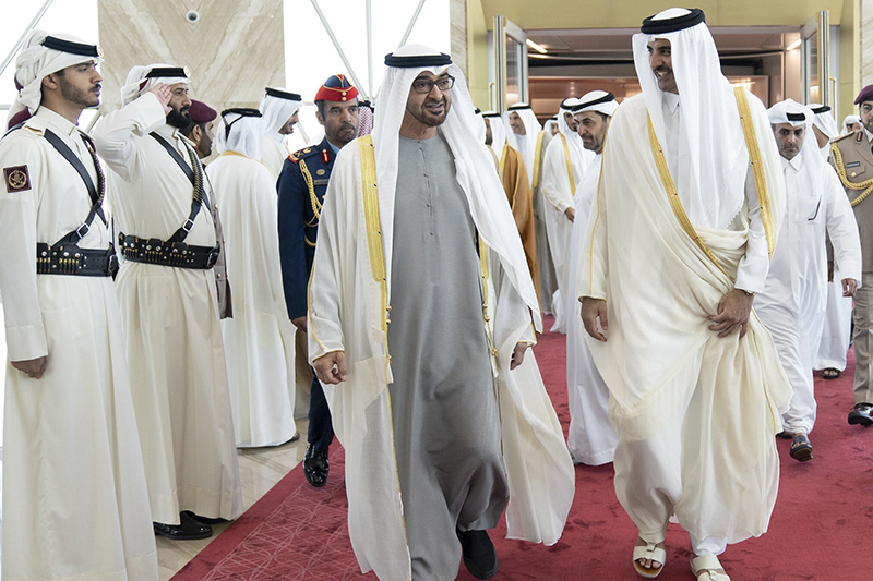  الرئيس الإماراتي يزور رسمياً دولة قطر
