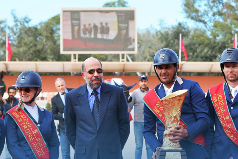 كأس العرش للقفز على الحواجز 2022.. نادي وادي إيكم للفروسية يتوج بطلا للدورة الثامنة