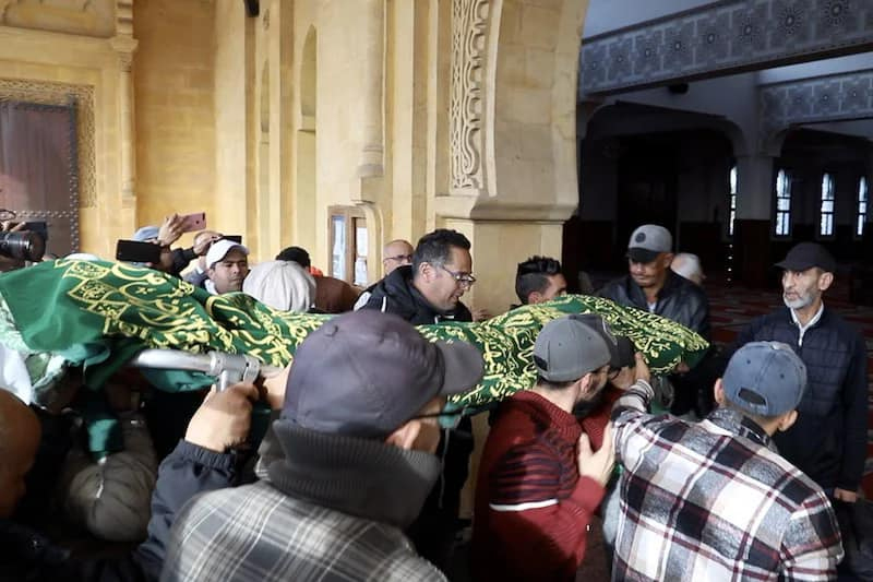 تشييع جنازة الفنان عبد الرحيم التونسي بمقبرة الشهداء