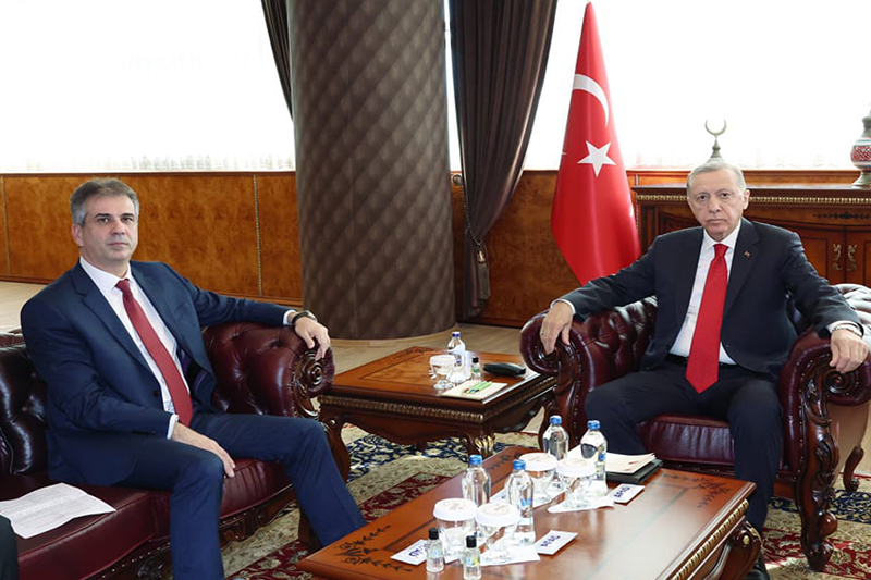 أردوغان يستقبل وزير خارجية إسرائيل