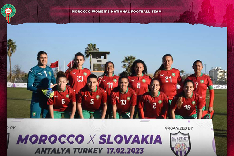  المنتخب المغربي النسوي يهزم سلوفاكيا بثلاثية