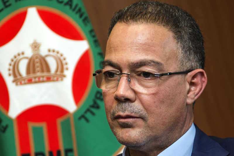  السيد لقجع يعلن استئناف المغرب لقرار الكاف حول الشان