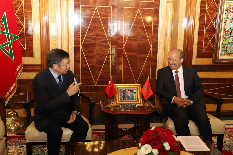  السيد ميارة يتباحث مع سفير الصين بالمغرب تعزيز العلاقات الثنائية البرلمانية