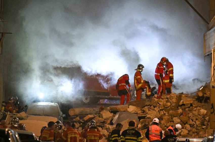 انهيار مبنى مرسيليا:  ما بين أربعة إلى عشرة أشخاص تحت الأنقاض