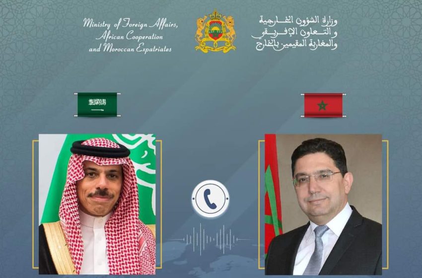  السيد بوريطة يبحث مع وزير الخارجية السعودي العلاقات الثنائية والتطورات الإقليمية والدولية