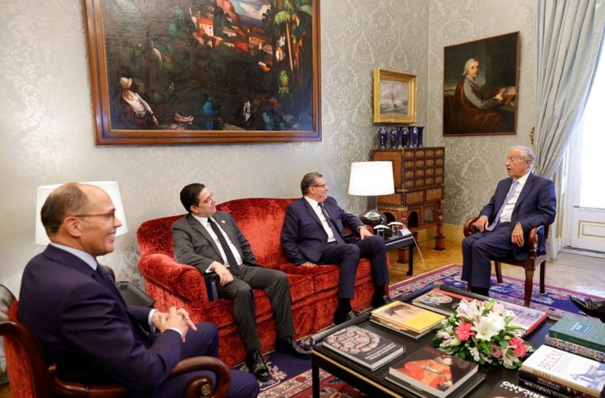  رئيس الجمهورية البرتغالية يستقبل السيد عزيز أخنوش