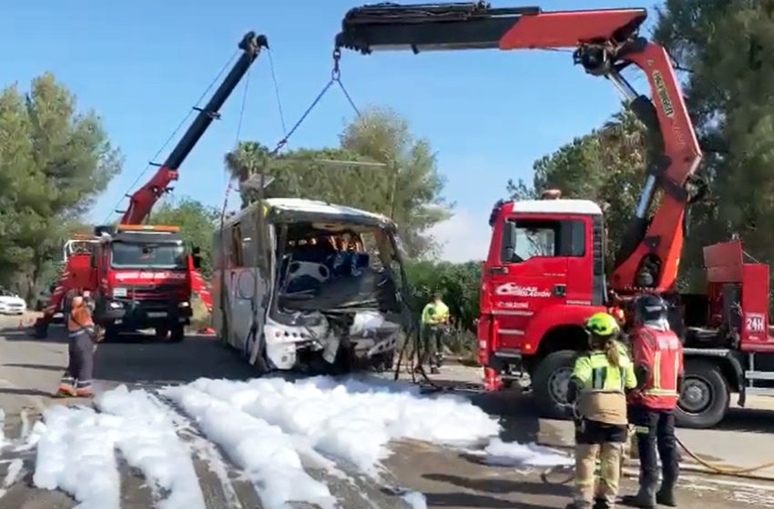  إنقلاب حافلة في مدينة هويلبا الإسبانية يخلف مصرع عاملة مغربية وجرح أخريات