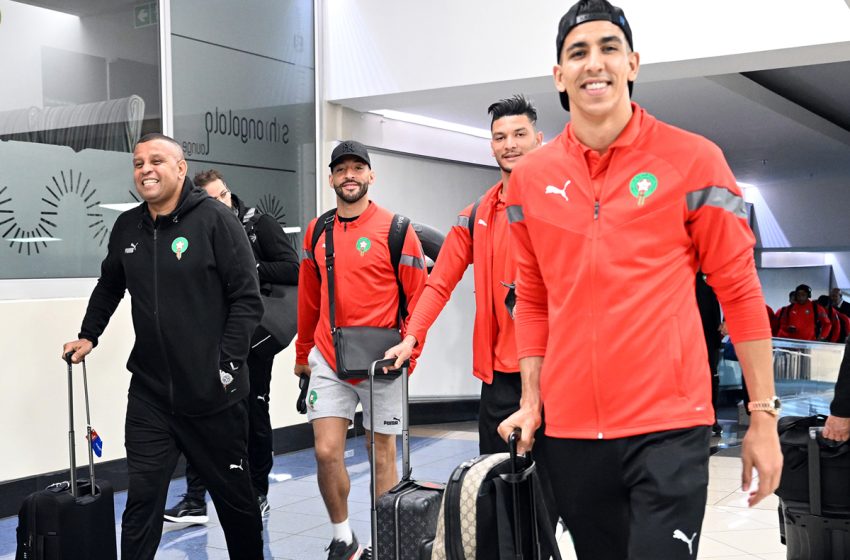  المنتخب المغربي يصل إلى جوهانسبورغ بجنوب إفريقيا
