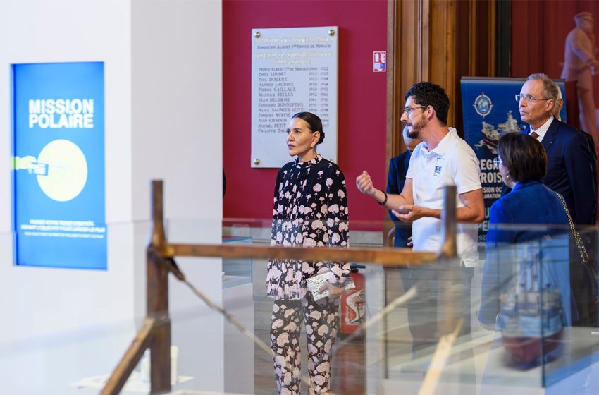 صاحبة السمو الملكي الأميرة للا حسناء تزور متحف موناكو لعلوم