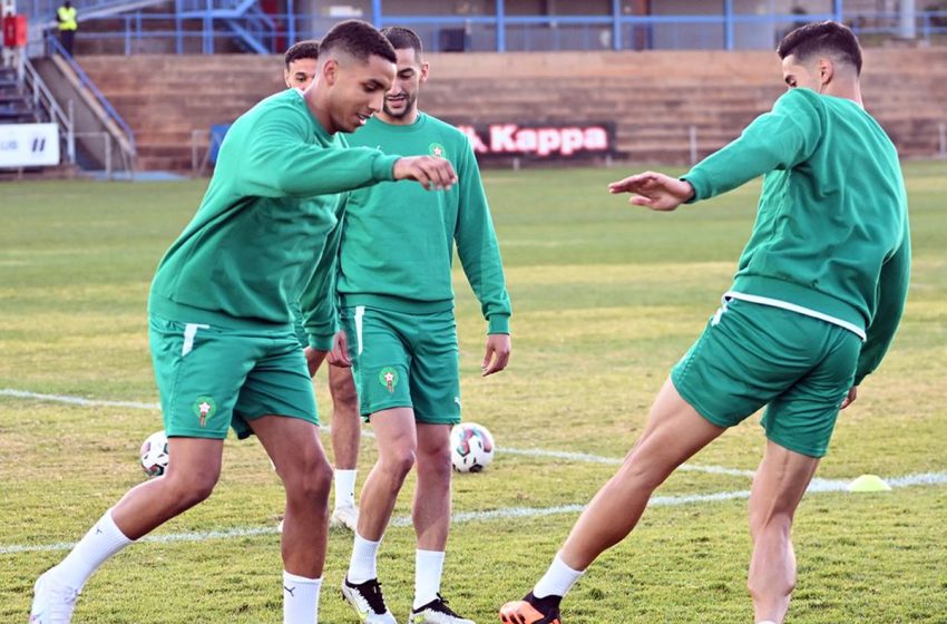 المنتخب المغربي يجري أولى حصصه التدريبية بجوهانسبورغ