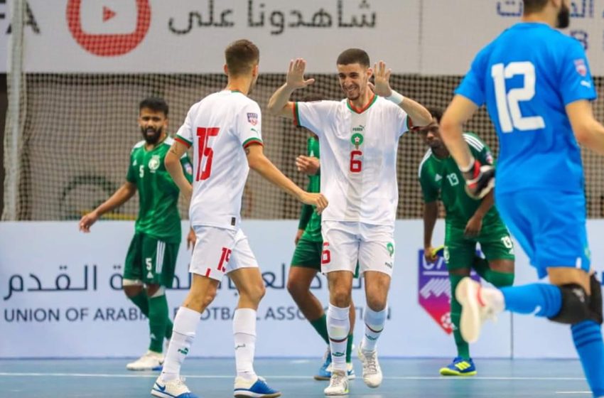  كأس العرب لكرة القدم داخل القاعة 2023: المغرب يهزم السعودية ويتأهل لنصف النهائي